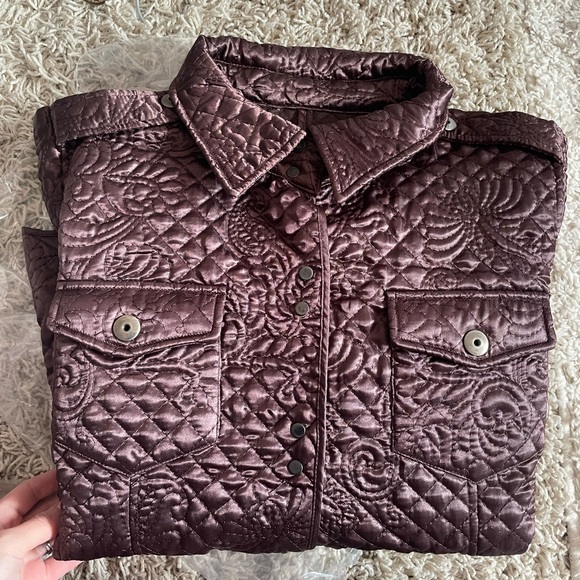 Motto Your Style Mantra Quilted Brown Coat New - Picture 3 of 14